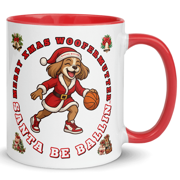 WooferMutter™ Santa Be Ballin Xmas Mug - Shih Tzu Female product image (10)