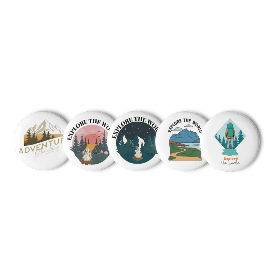 Mountain Adventure Pin Button Set product image (3)