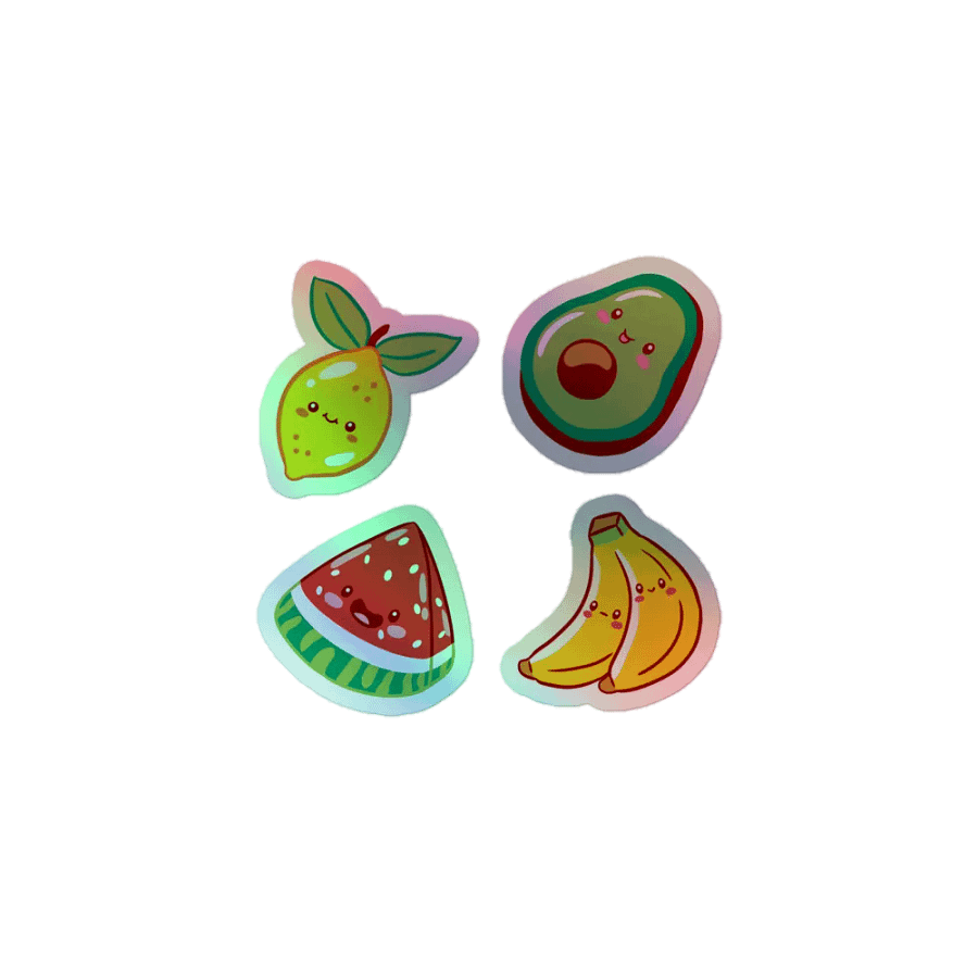 Fruity Friends Holographic Sticker Sheet product image (2)