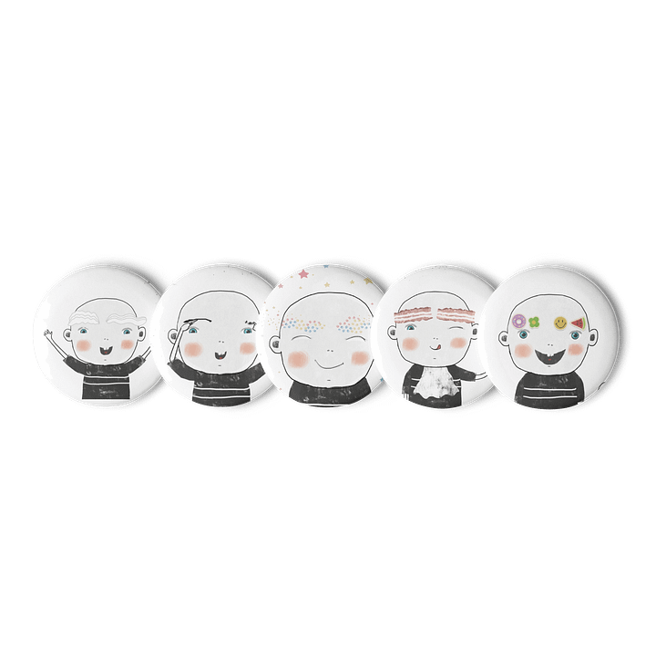 Pin/Button Set: Chemo Ate My Eyebrows product image (1)