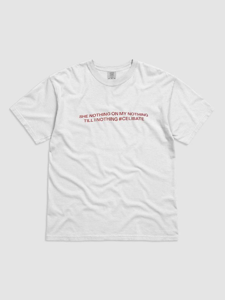 SHE NOTHING ON MY NOTHING TILL I NOTHING #CELIBATE SHIRT product image (1)
