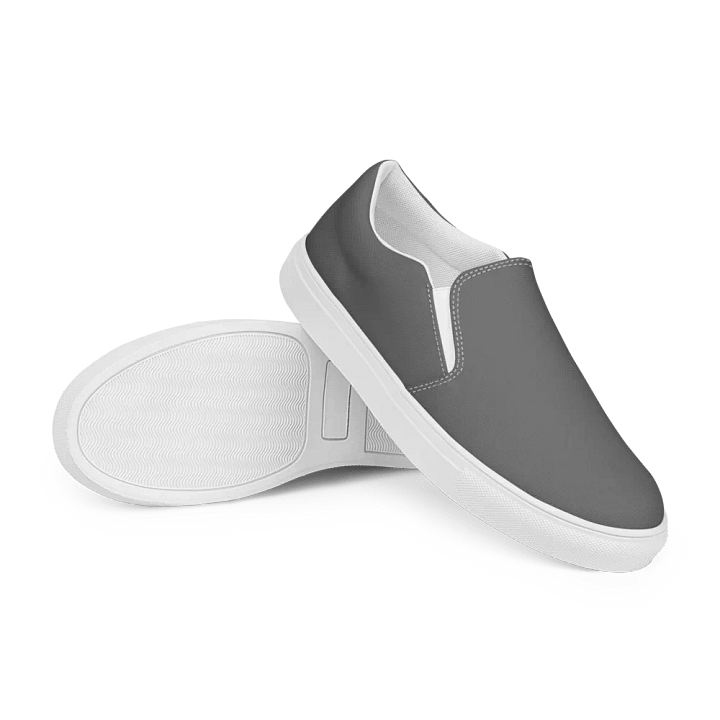 Men's Slip-On Canvas Shoes - Grey product image (1)