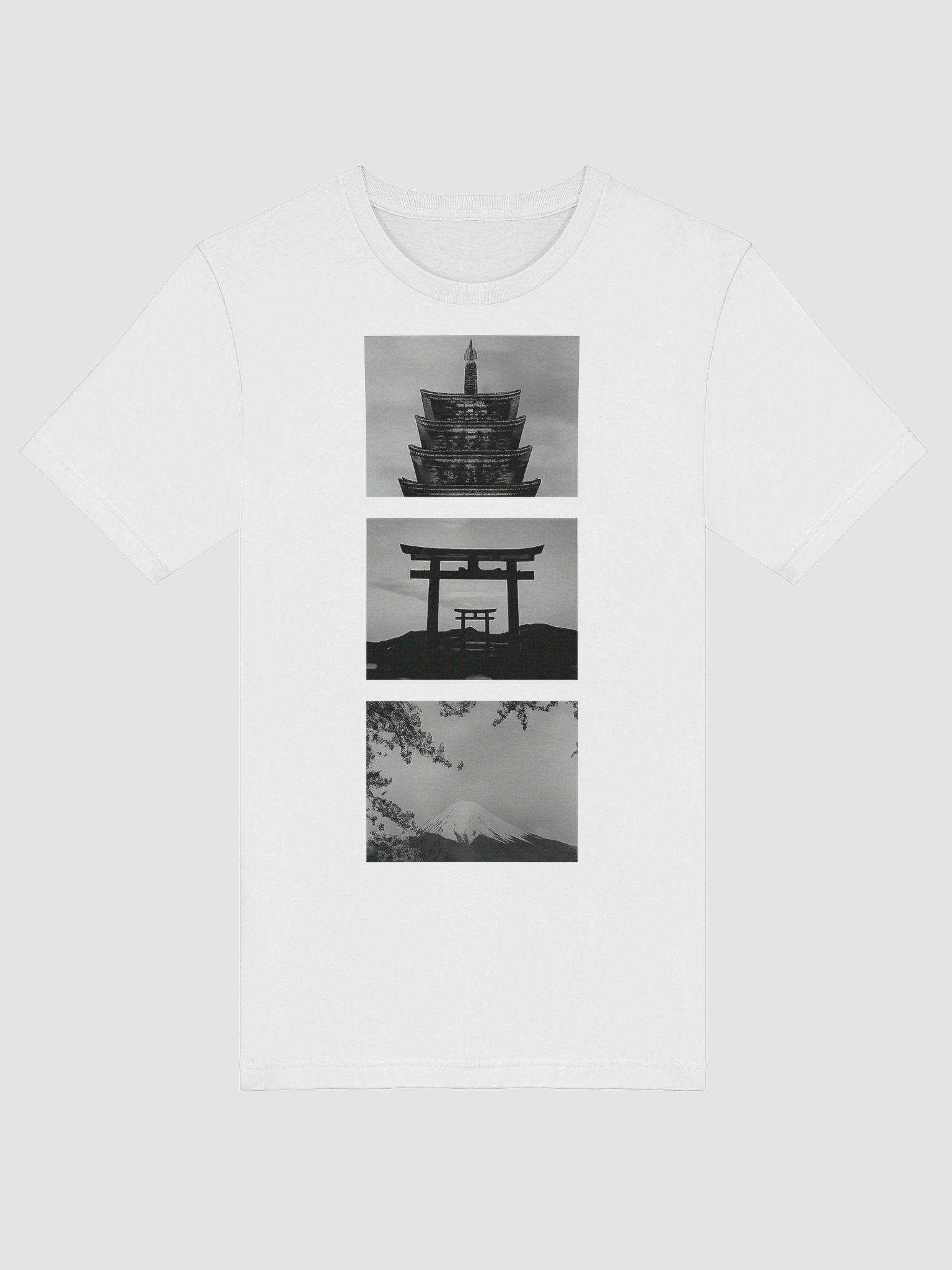 Japanese Monochrome Collage T-Shirt product image (3)