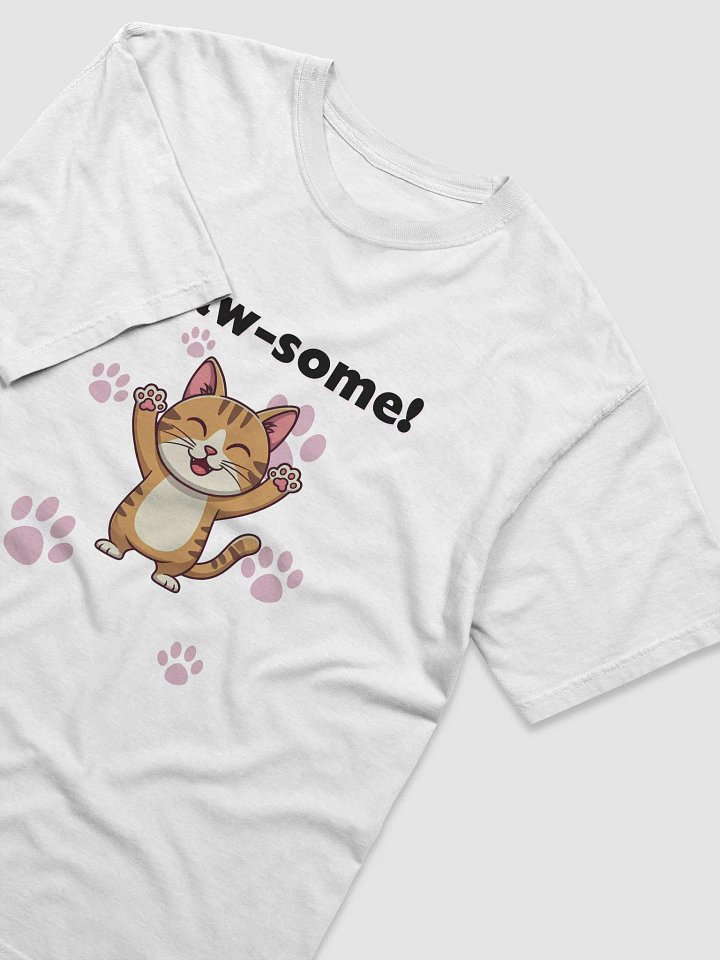 Claw-some Cat Cartoon T-Shirt product image (1)
