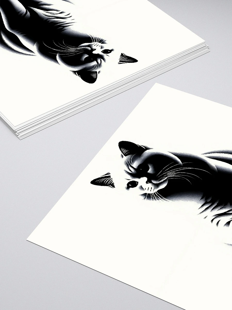 Kiss Cut Stickers: American Shorthair Monochrome product image (4)