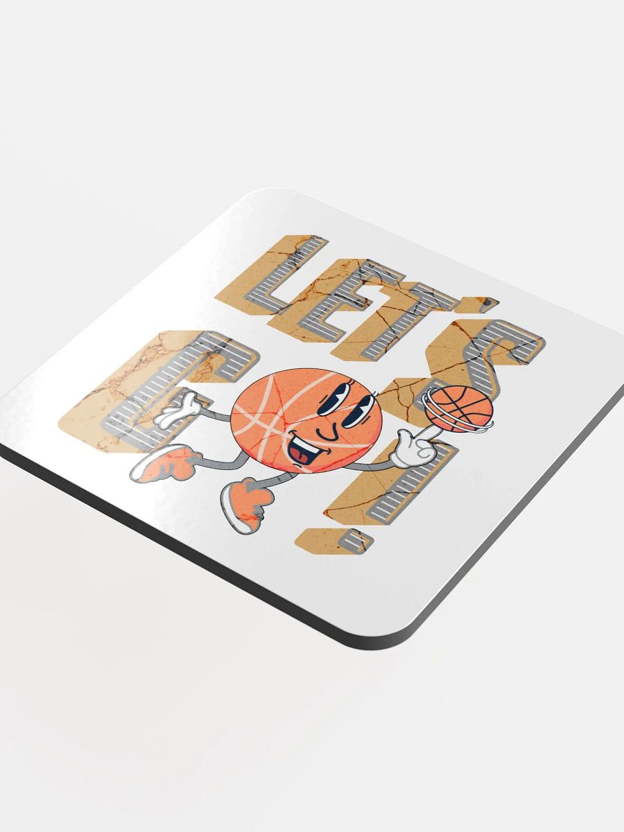 Lets Go Basketball Mascot Head Coaster product image (4)