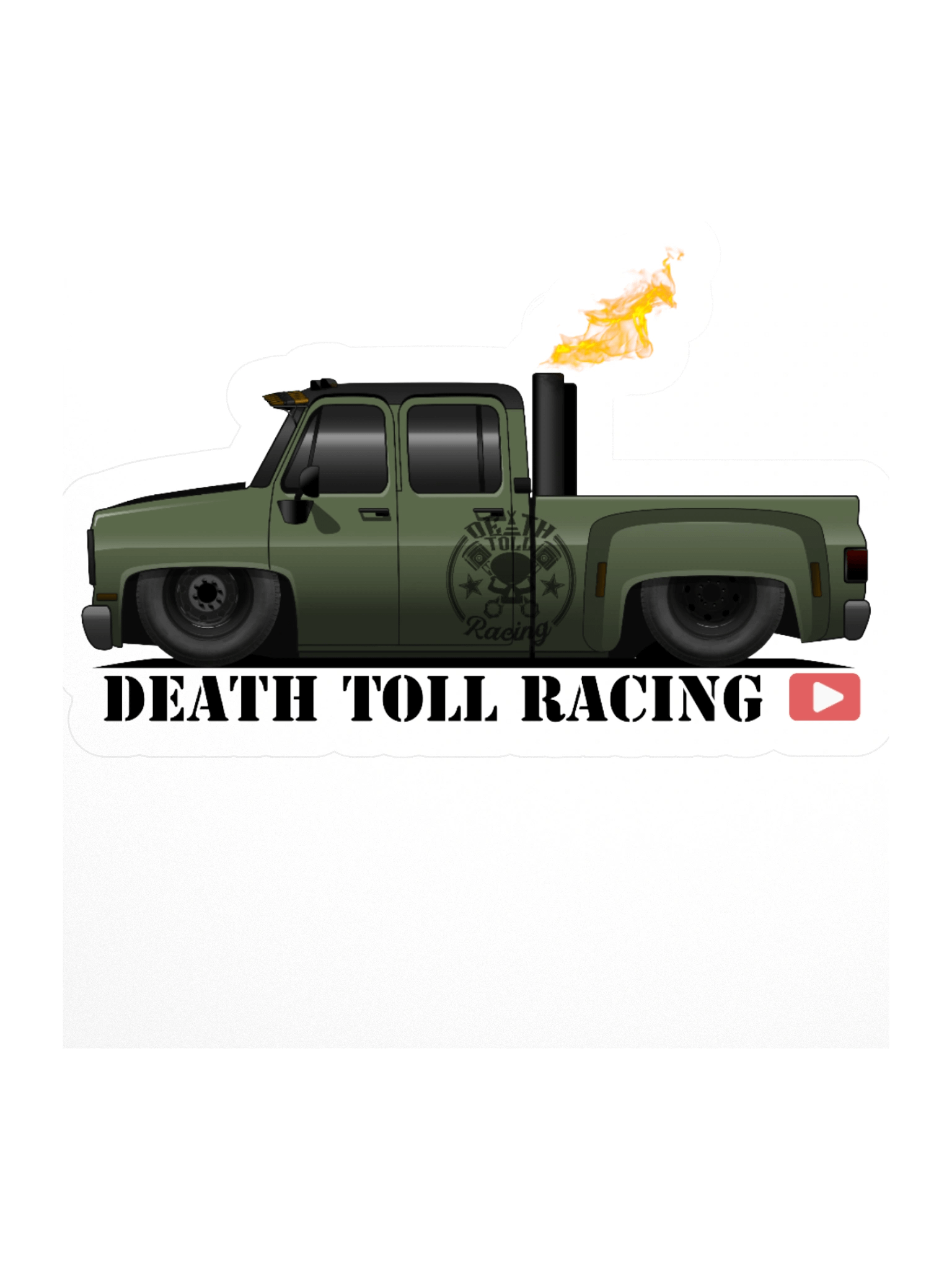 Flaming DTR 3500 Square-body Stickers product image (3)