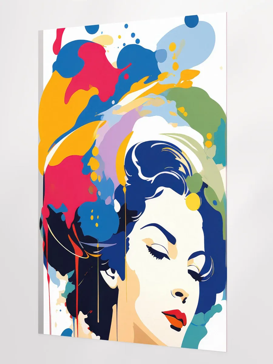 Abstract Woman v1 - Vintage Style Poster - Girly - Large 24x36 Inches product image (2)