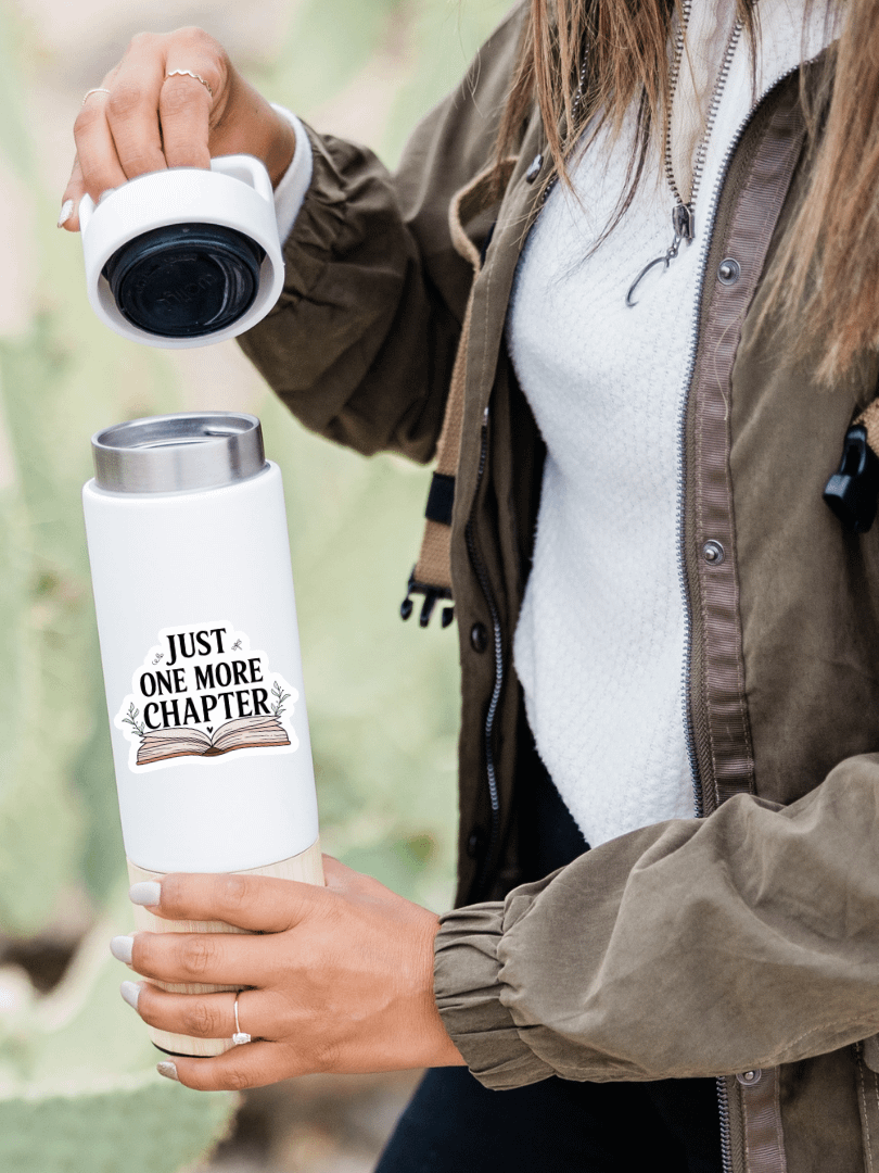 Just One More Chapter Sticker • Bookish Aesthetic. product image (6)