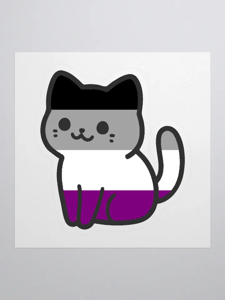 Asexual Pride Kitty Sticker product image (1)