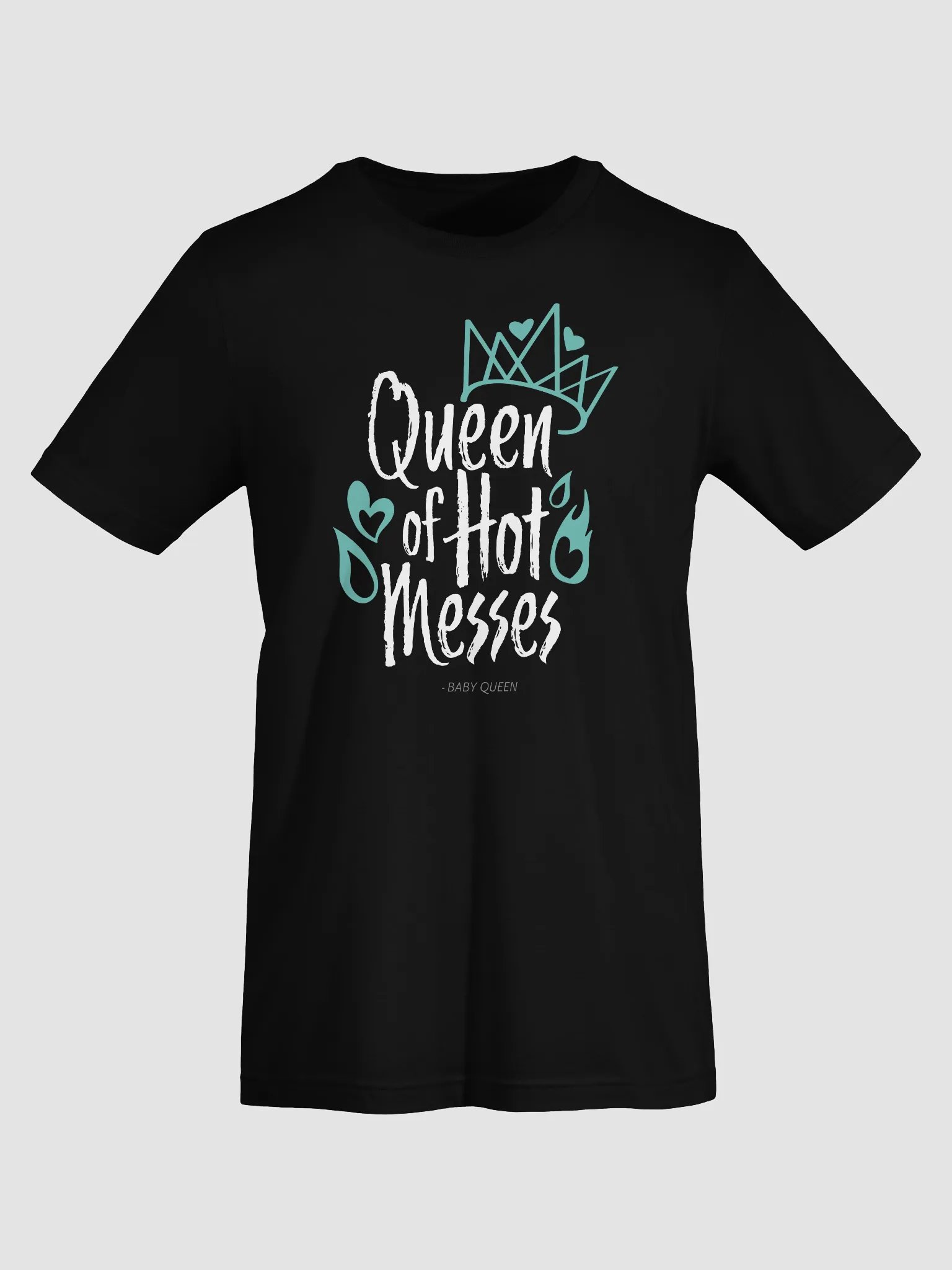 Queen of Hot Messes Short Sleeved T-Shirt (Dark Colours) product image (7)