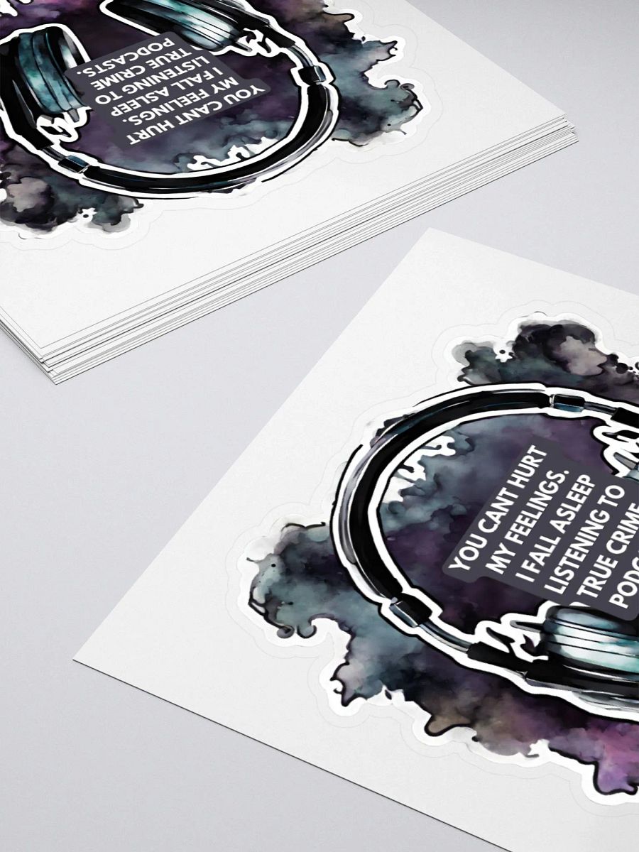 Serial Napper Podcast Headphones Sticker product image (4)