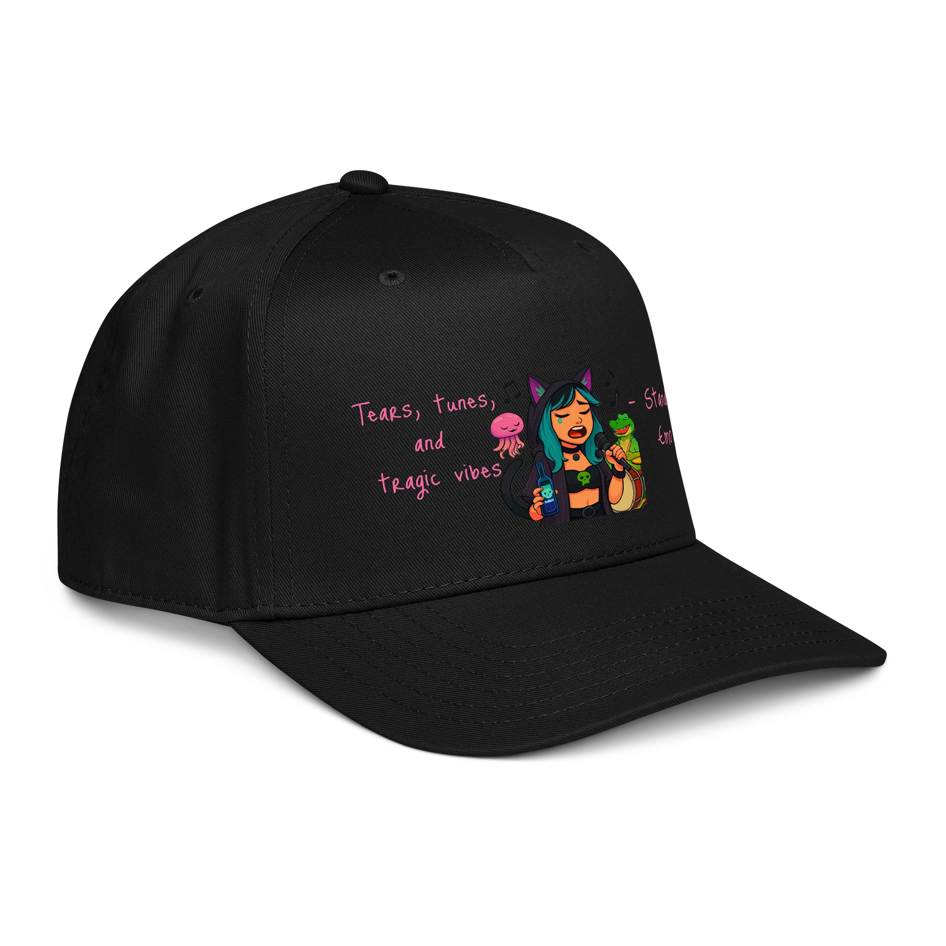 Melancholic Emo Serenade Baseball Cap product image (10)