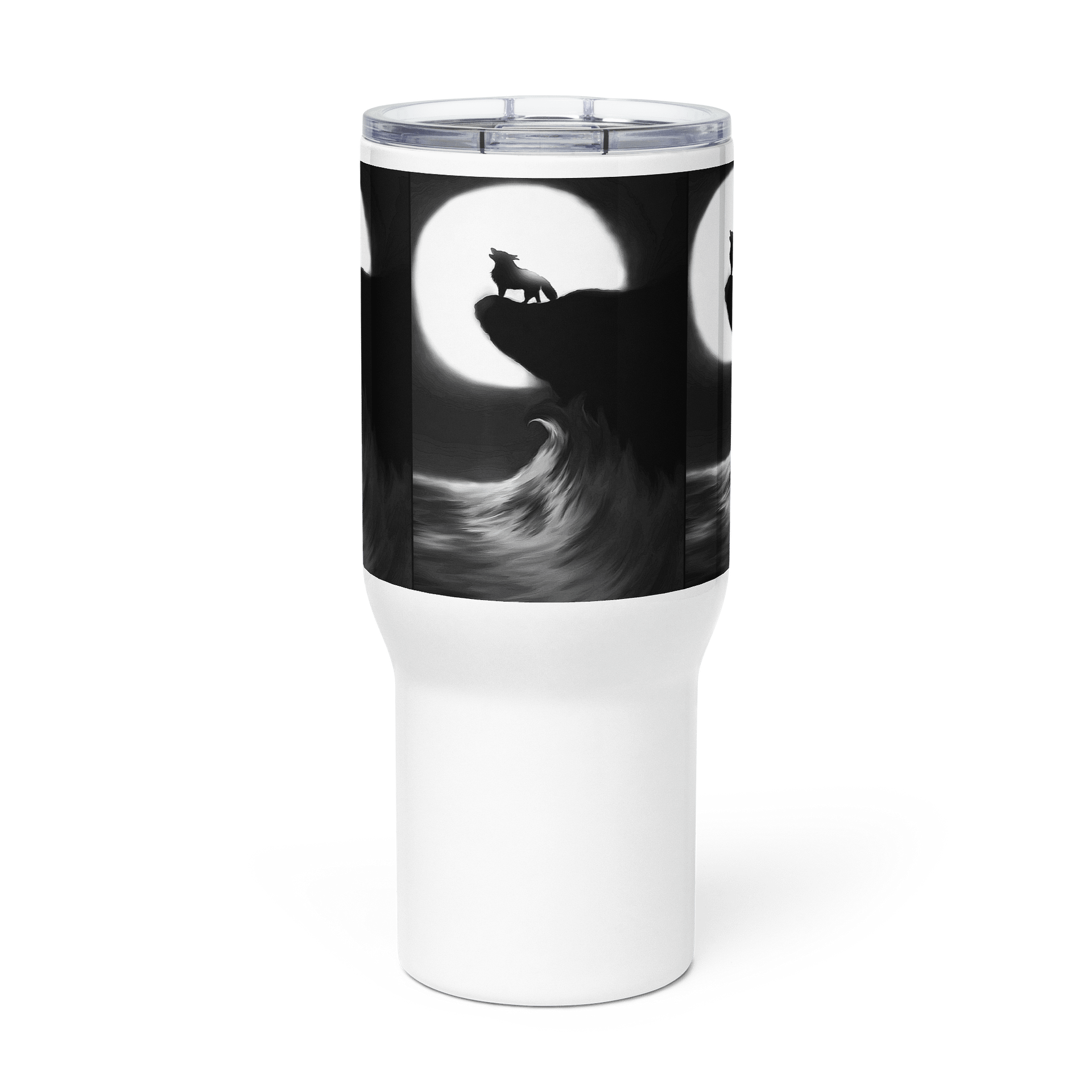 Moonlit Wolf Howl Travel Mug product image (3)