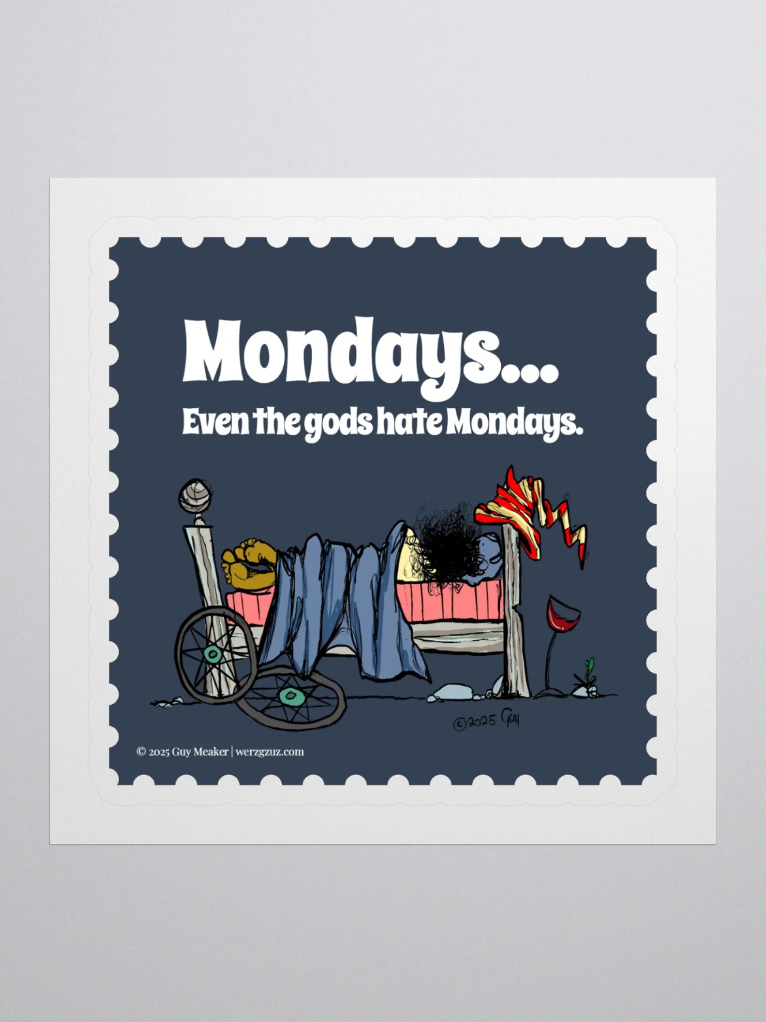 Mondays Suck Kiss Cut Stickers product image (1)