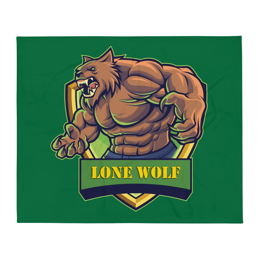 Lone Wolf Throw Blanket product image (1)