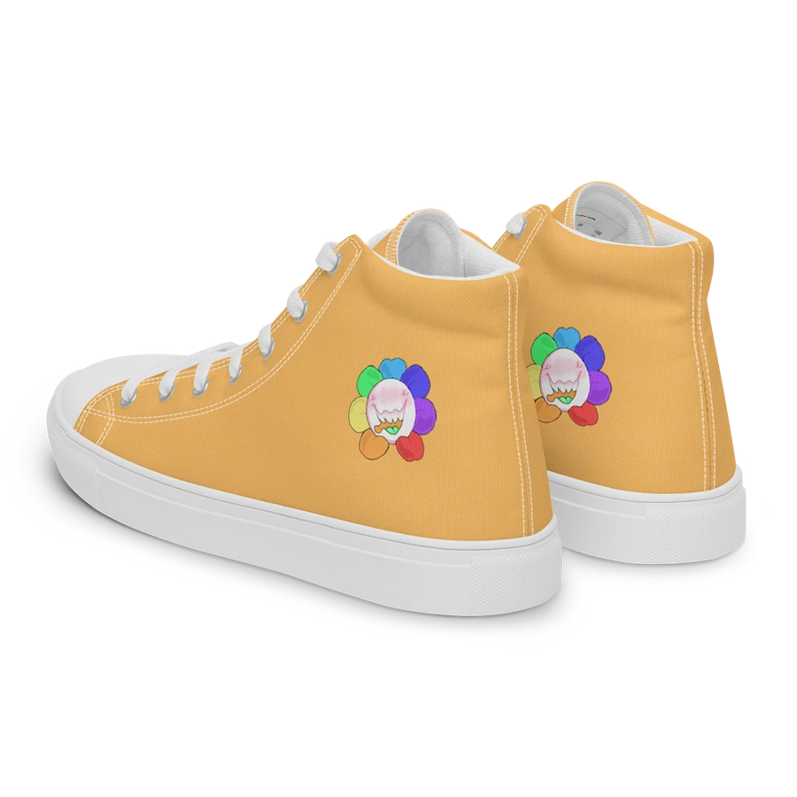 Pastel Orange and White Flower Sneakers product image (5)