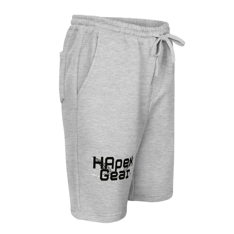 Black HApex Gear Black Logo Men's Fleece Shorts product image (8)