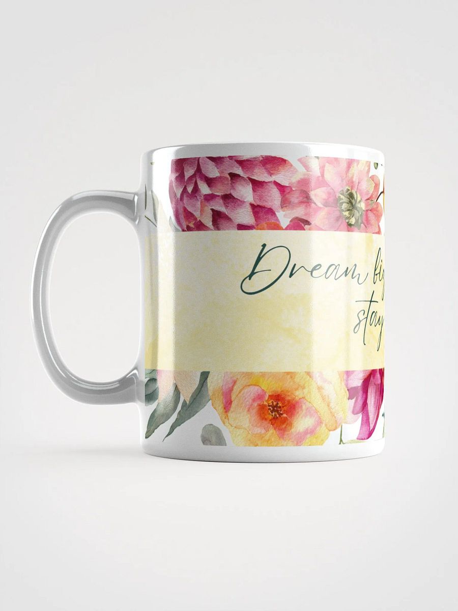 Floral Motivation White Glossy Mug product image (6)