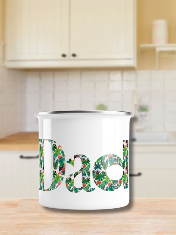 Dad Tropical Enamel Mug product image (1)