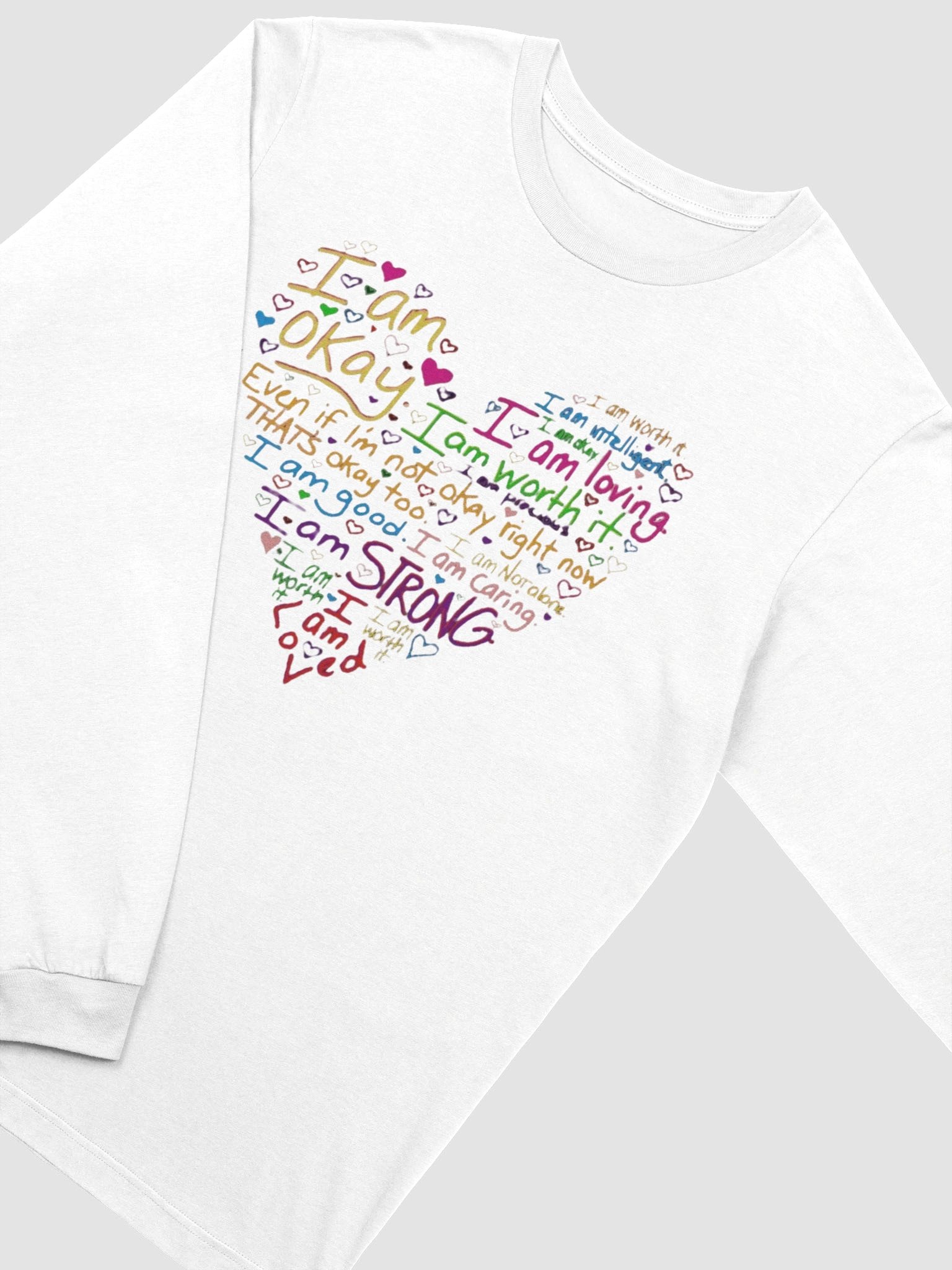 Affirmation Heart Long Sleeve T-Shirt product image (2)