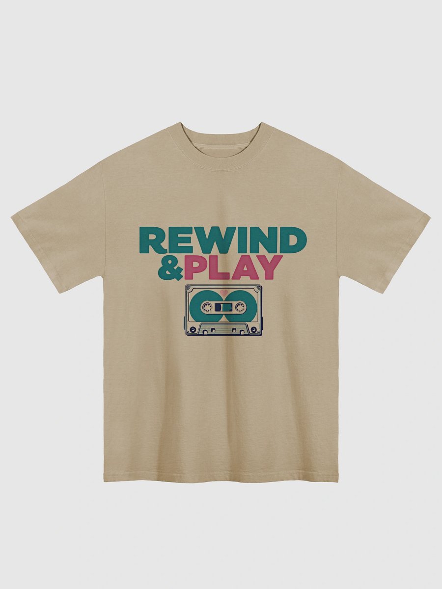 REWIND & PLAY Oversized Faded T-Shirt product image (2)
