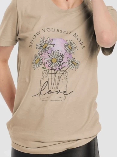 Boho Flowers Self Love Tee product image (2)