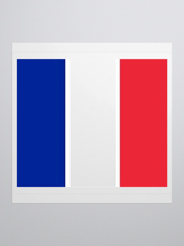 France Flag Sticker | Blue White Red Design | Durable Vinyl | 3 Sizes product image (2)