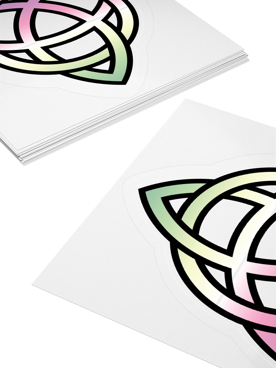 Genderfae Pride Gradient Celtic Knot Sticker product image (12)