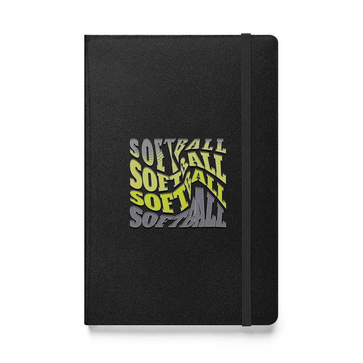 Swirl Softball Dreams Hardcover Notebook product image (1)