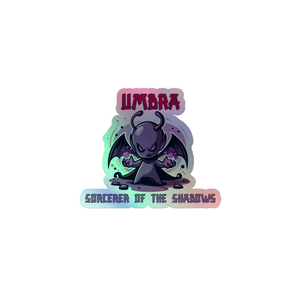 Umbra - Sorcerer of The Shadows - rainbow sticker product image (1)