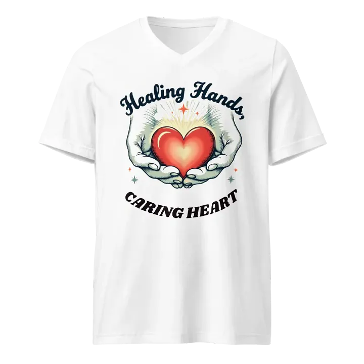 Healing Hands - Caring Heart V-Neck Tee product image (1)