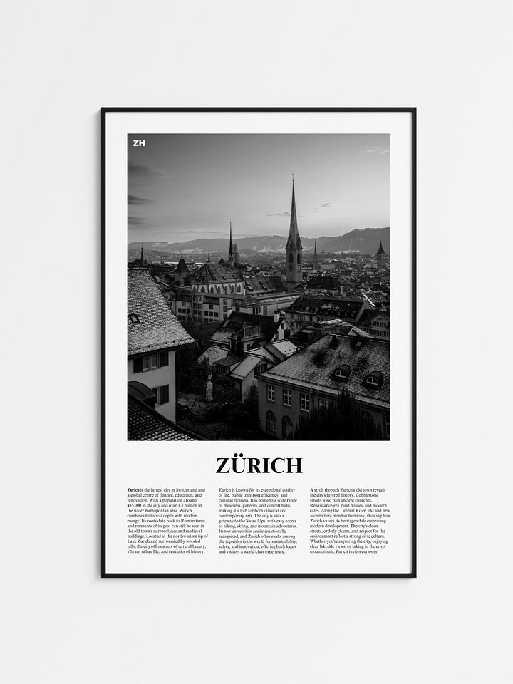 Zurich 03 Newspaper Poster product image (1)
