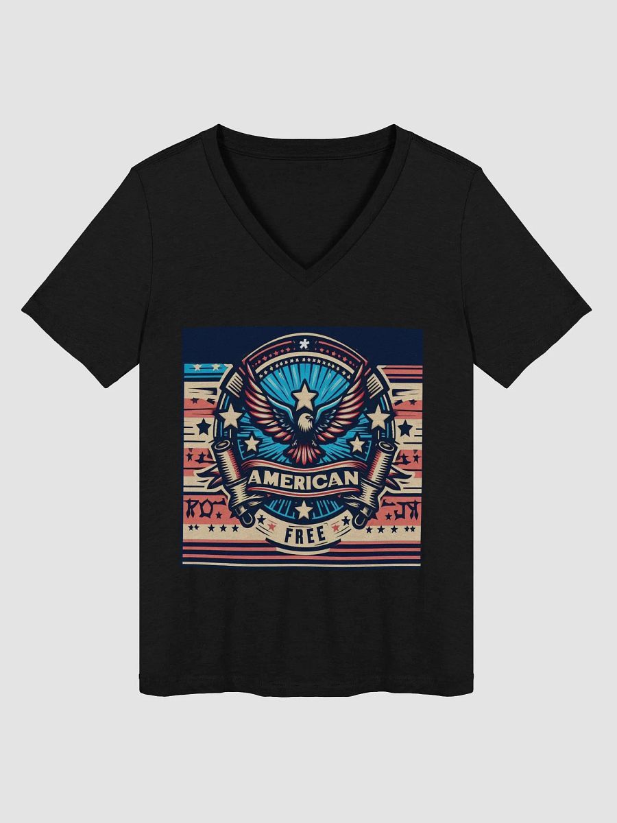 Patriotic Eagle Freedom V-Neck Tee product image (14)