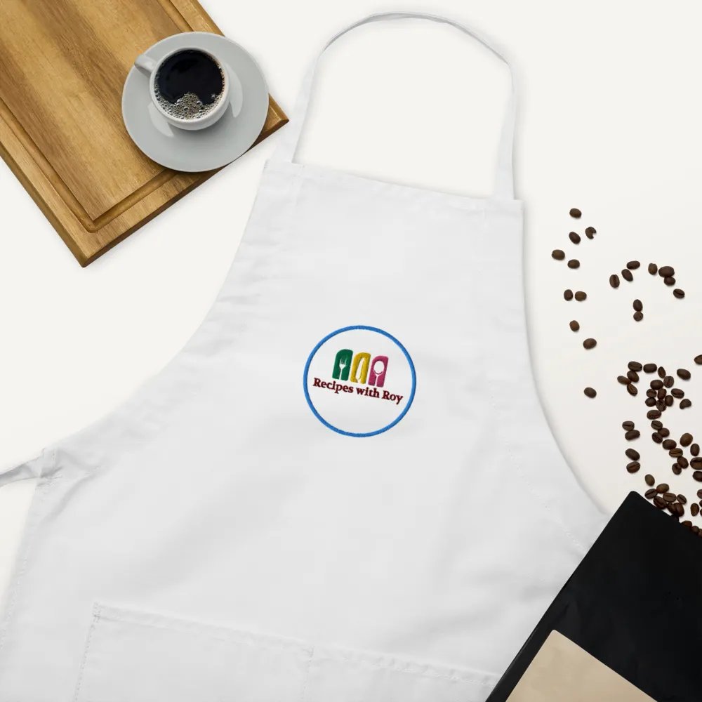 Recipes with Roy Embroidered Apron - White product image (5)