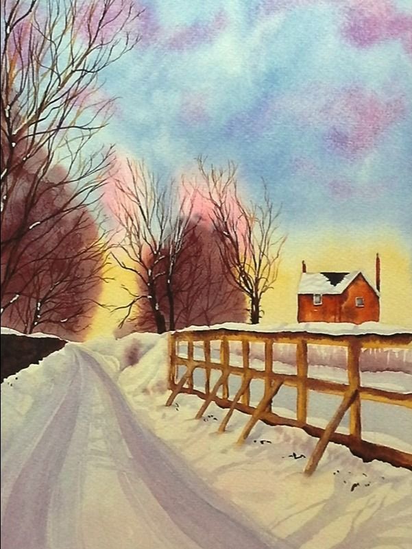 Snowy Lane Step By Step Worksheet product image (1)