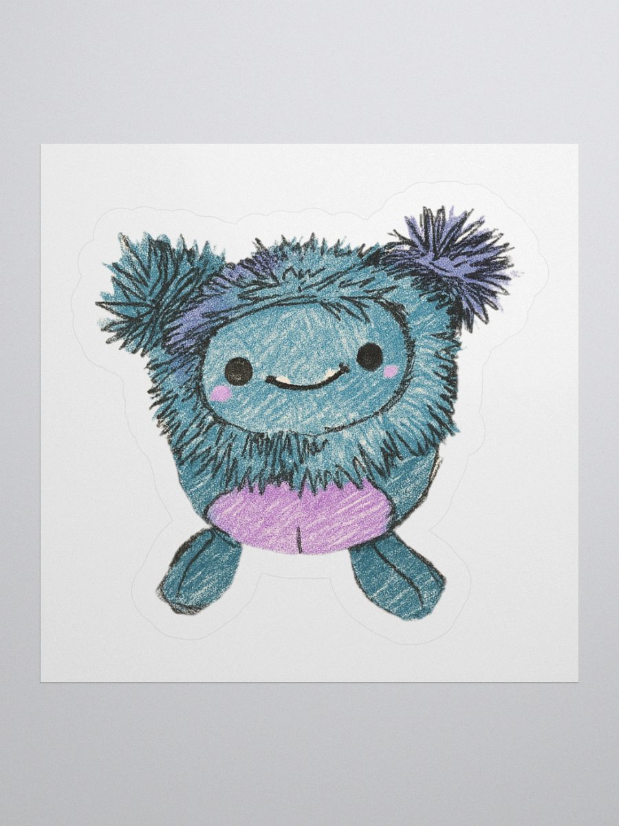 Cute Bigfoot Doodle Kiss Cut Stickers product image (1)