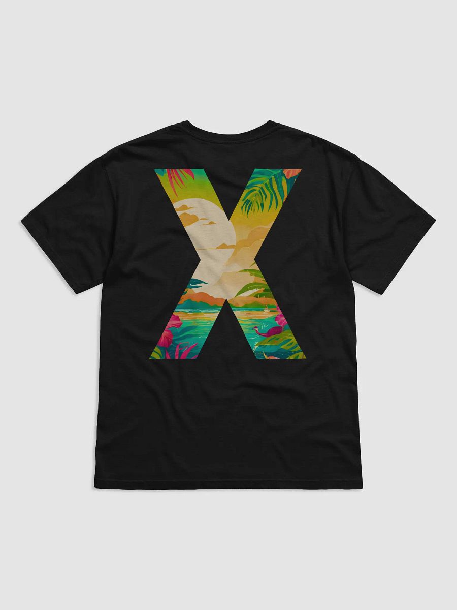 Tropical Sunset Paradise T-Shirt (Letter-X) product image (3)