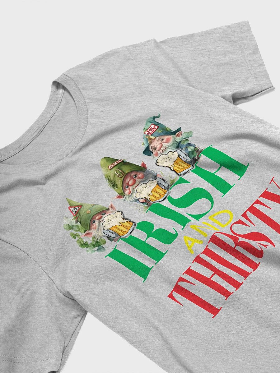 Irish and Thirsty Leprechauns Funny Clovers St Patrick's Day Premium T-Shirt product image (4)