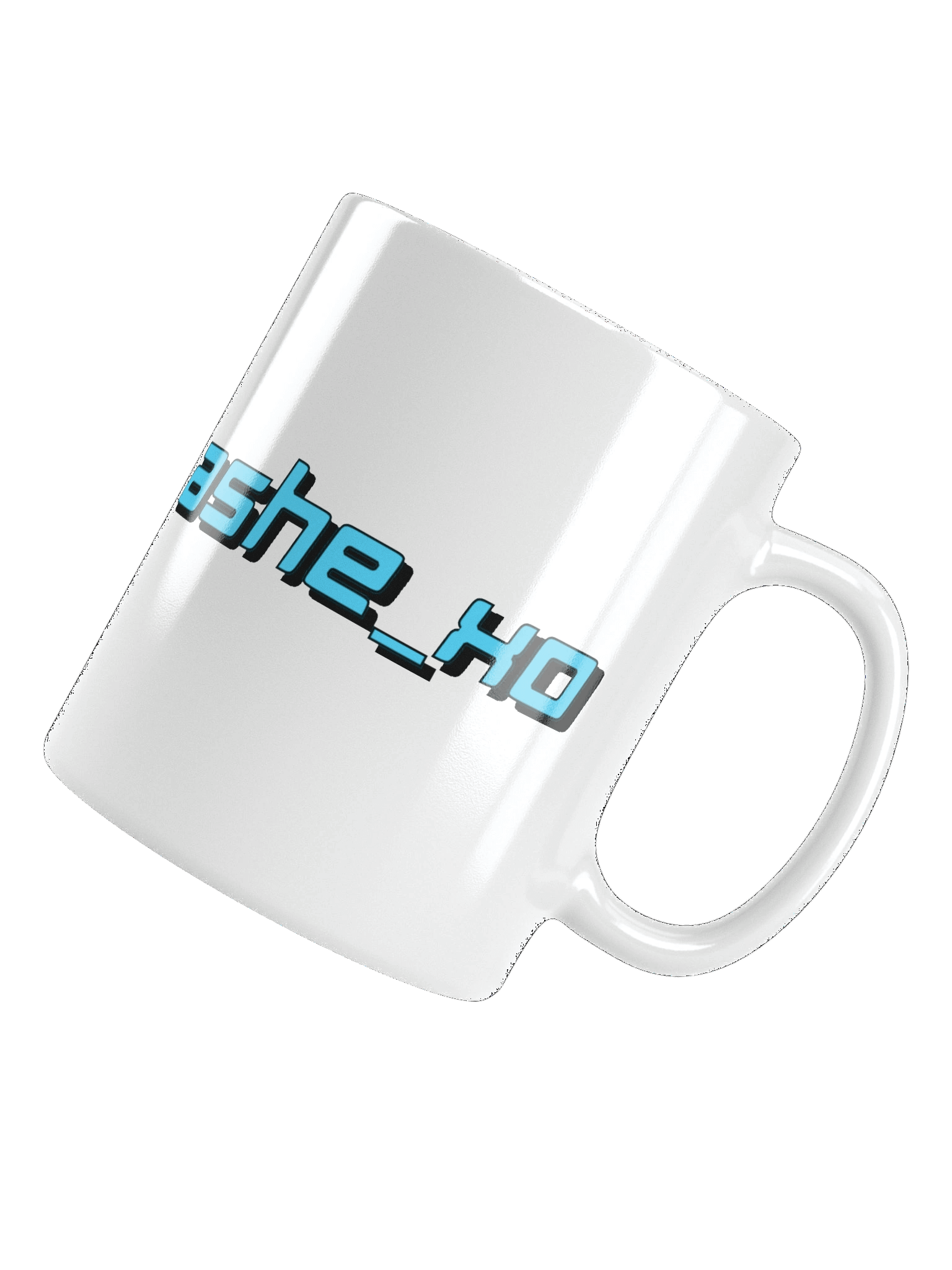 White Mug Blue/Black Logo Loading product image (5)