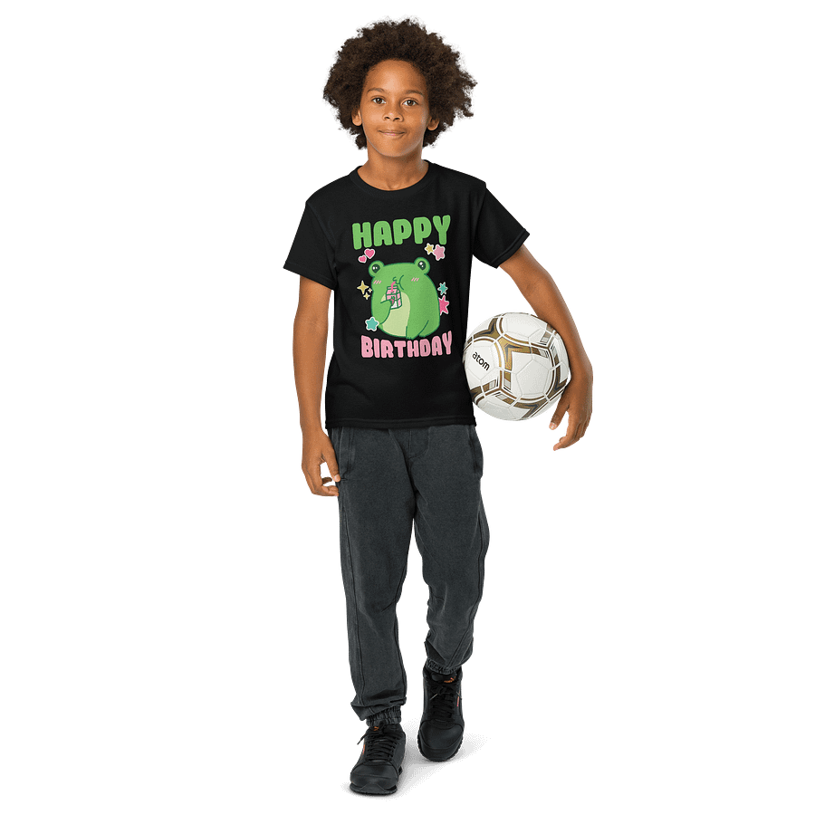 Happy Birthday (Cute Frog) T-Shirt For Kids product image (12)