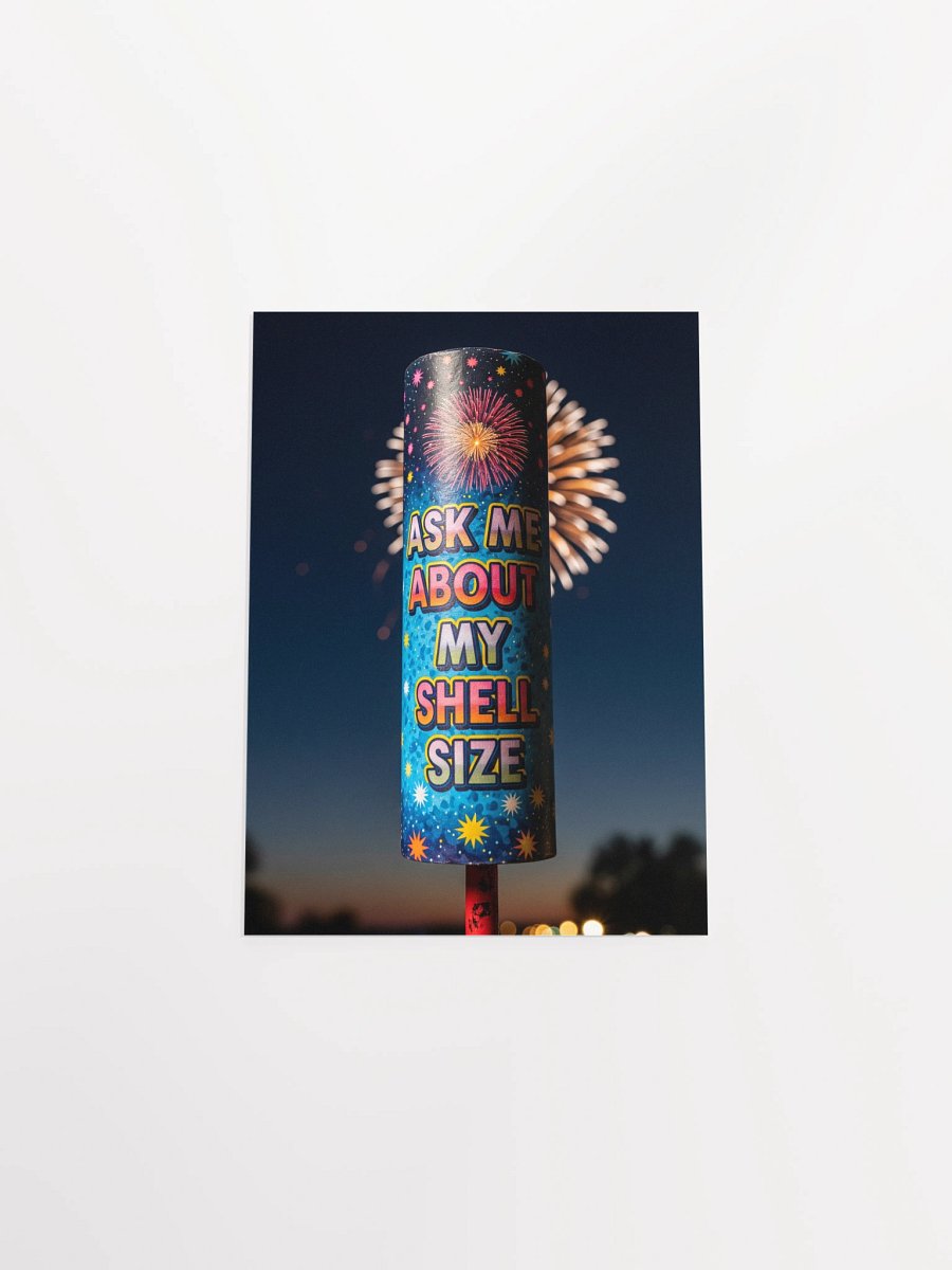 Ask Me About My Shell Size Print product image (4)