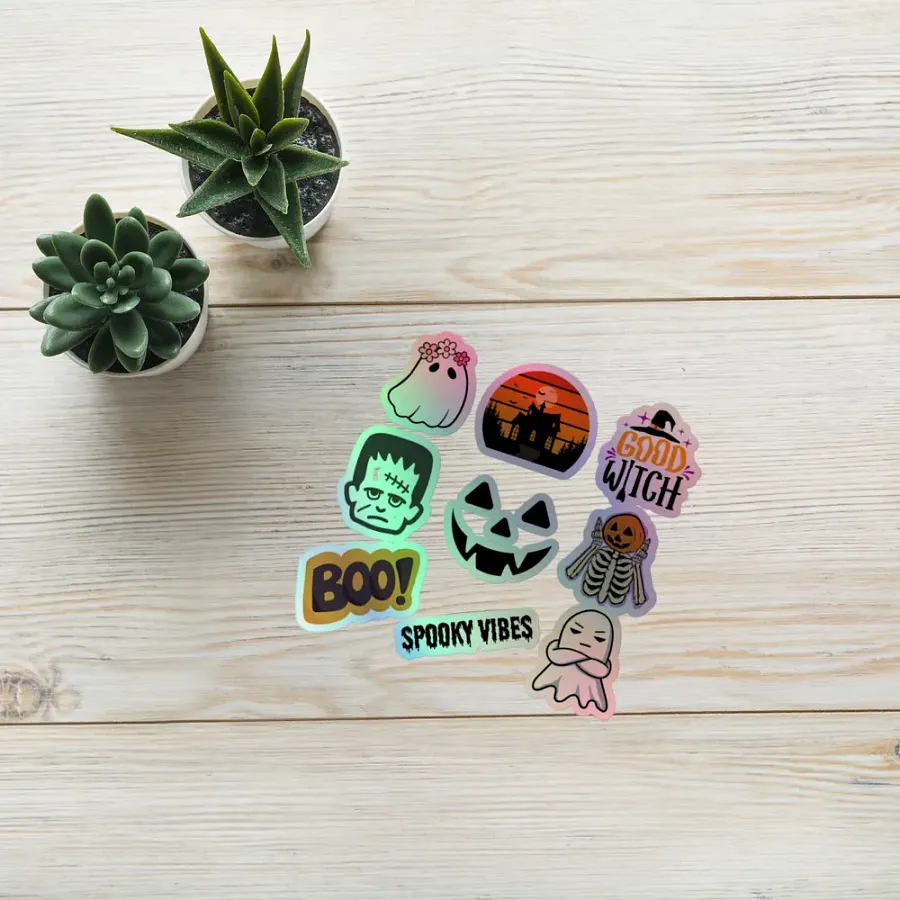 Holographic Halloween Sticker Pack product image (7)