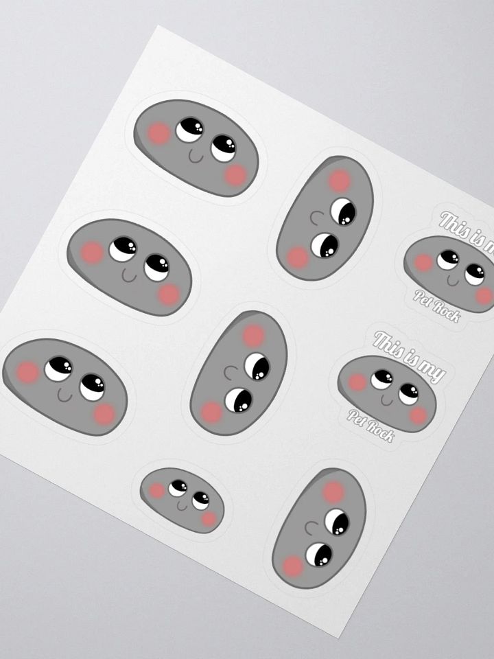 Pet Rock Sticker sheet x9 product image (5)