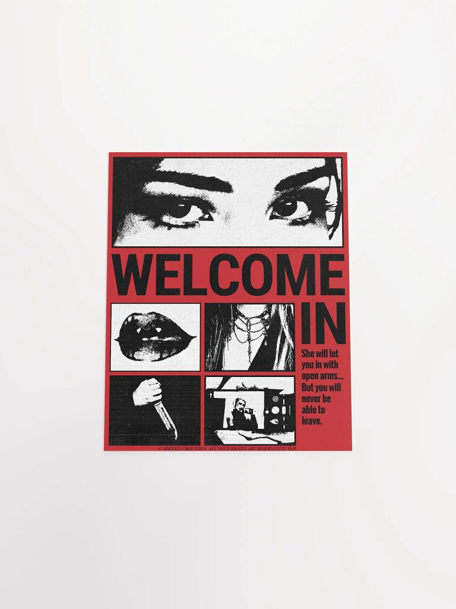 WELCOME IN (Red Poster) - CROFTOBER 2024 product image (4)