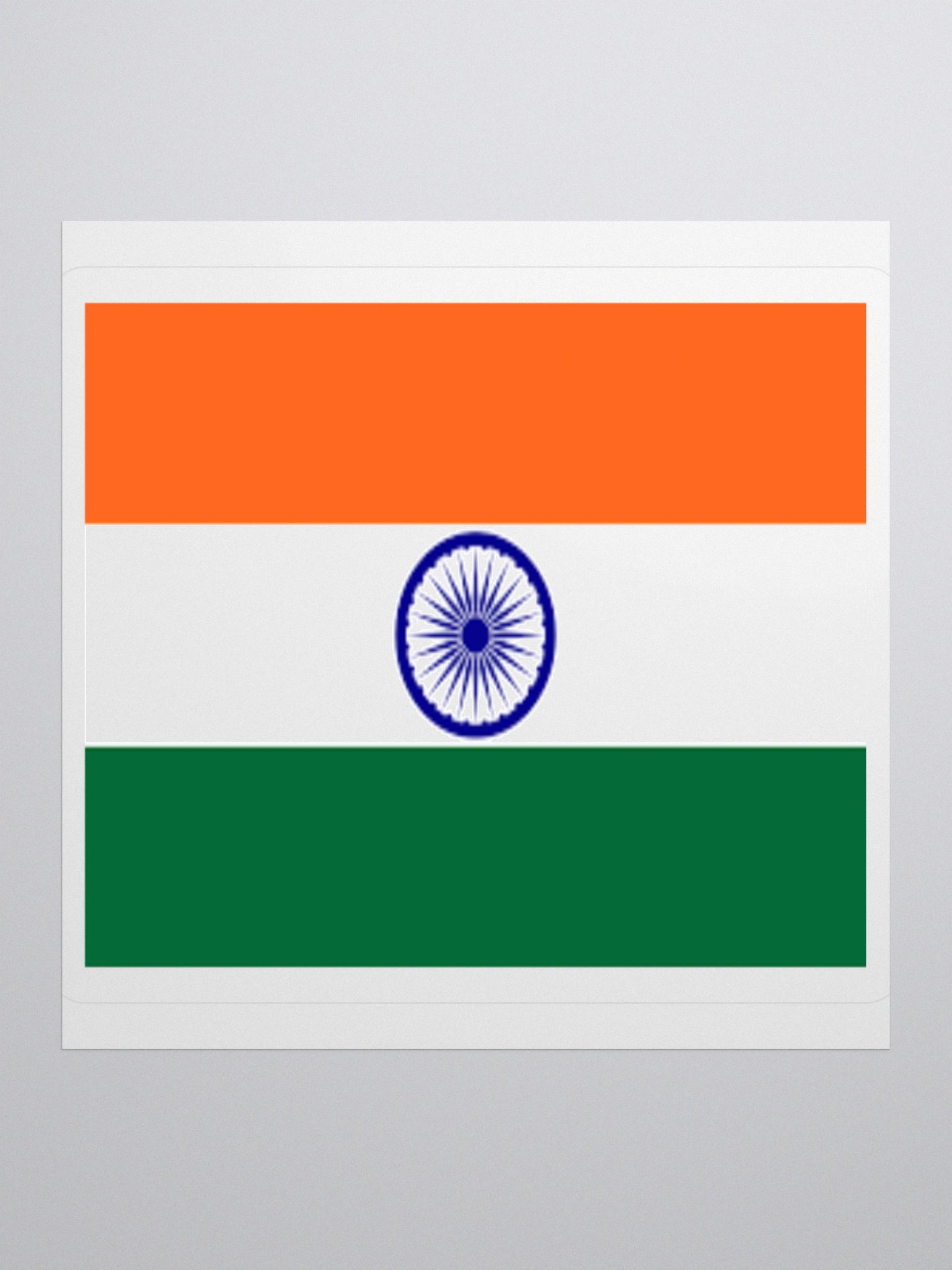 India Flag Sticker | Ashoka Chakra Design | Durable Vinyl | 3 Sizes product image (1)