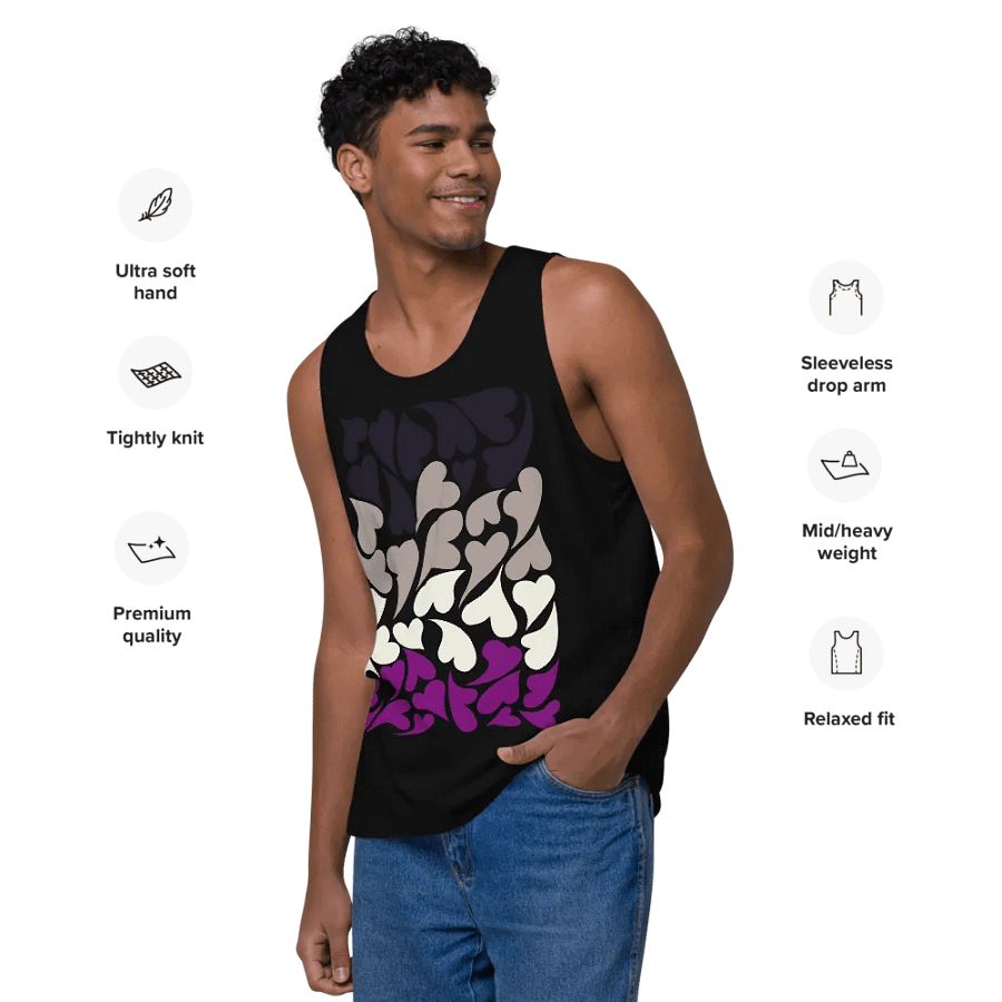 Nestled PRIDE Asexual Tank Top product image (15)