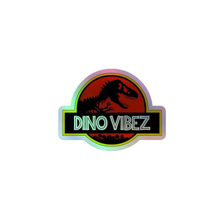 Jurassic holographic sticker product image (1)