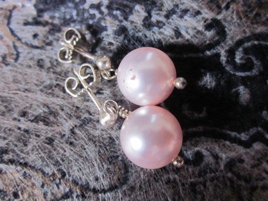 Ohrringe mit 1 perlen Rosa product image (1)