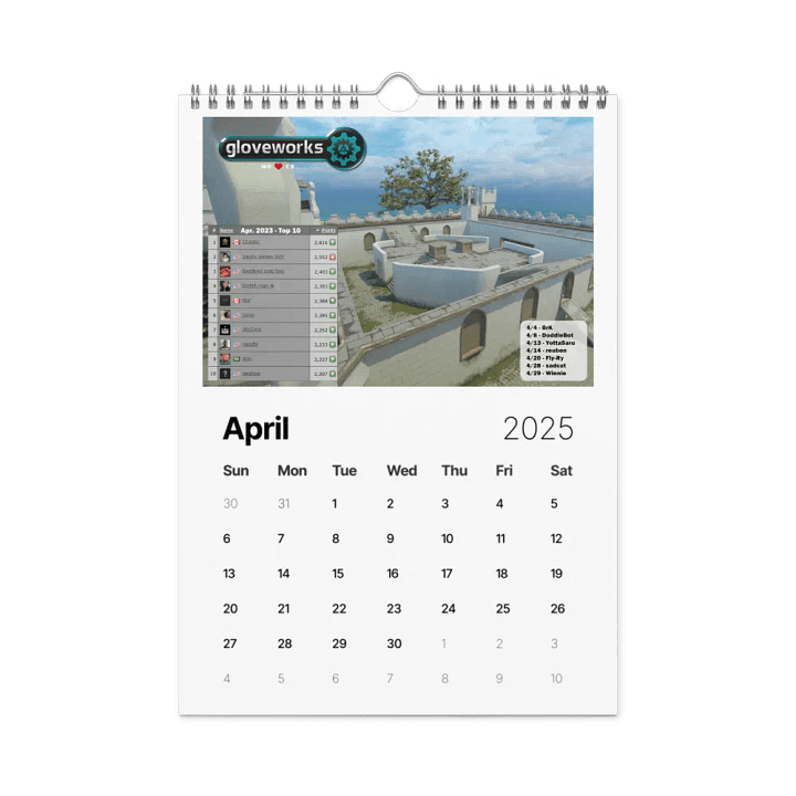 gloveworks calendar 2025 product image (1)